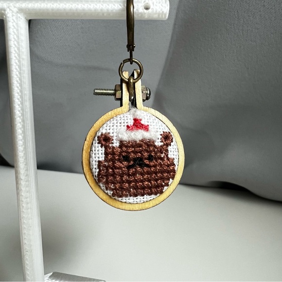 Hand Crafted Accessories - Handcrafted Santa Bear Charm